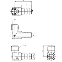 R 1/2 inx16.0mm 雄ねじステム(アングル型)_選択画像04