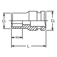 3/8DRx13mm インパクトソケット 薄肉_選択画像04
