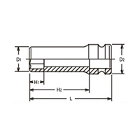 3/8DRx8mm インパクトディ-プソケット薄肉_選択画像04