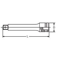 3/8DRx125mmエクステンションバ-動力工具_選択画像02