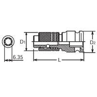 1/2DRx1/4Hex インパクトビットホルダー_選択画像04