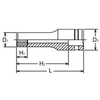 1/2DRx10mmディープソケット 動力工具用_選択画像03