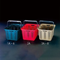 465x385x280mm/27L バスケット 茶/4個_選択画像03