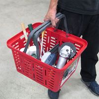 465x385x280mm/27L バスケット 茶/4個_選択画像04