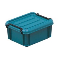 210x165x95mm収納ケ-ス バックル付/青緑