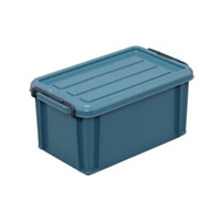 345x205x165mm収納ケ-ス バックル付/青緑