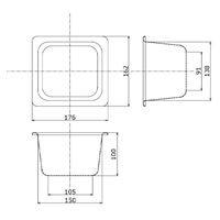 176x162x100mmパーツトレー ステンレス製_選択画像02