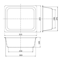 325x165x100mmパーツトレー ステンレス製_選択画像02