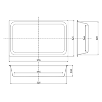 530x325x100mmパーツトレー ステンレス製_選択画像02