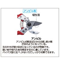 215mmハサミ･剪定 ラチェット式/負担軽減_選択画像02