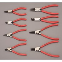 8本組 スナップリングプライヤー 軸･穴用