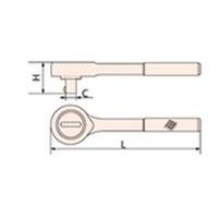 3/8DR/200mmラチェットハンドル ステンレス_選択画像04