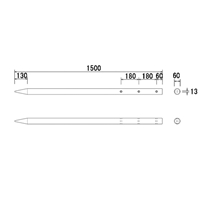 φ60x1500mm万能杭 穴あり_選択画像03