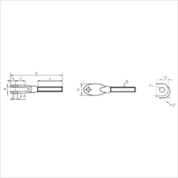 M6x 35mm止メ金具 右･雄ネジ/ステンレス製_選択画像04