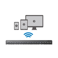 367x127x21mmワイヤレスキ-ボ-ド 薄型/黒_選択画像02