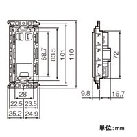 125V/15A埋込コンセント1口/ア-スタ-ミナル_選択画像02