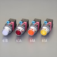 AC100V 押シボタン LED照光フルガ-ド/赤_選択画像02