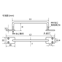 26x400mmスチールバー(黒塗料)_選択画像03