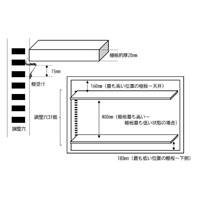 880x400x880mm書庫 引戸型_選択画像02