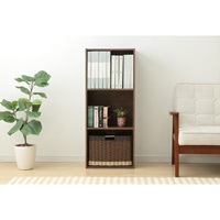 415x290x1015mm/ 3段 収納ラック ブラウン_選択画像02