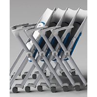 折畳み椅子 キャスター付/オレンジ_選択画像03