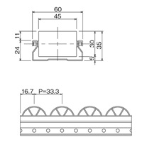 2.0m/45mm[パイプラック用]プラ コンベア-_選択画像02