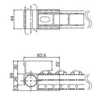 パイプラック用プラコンサポ-ト25mmロ-ラ-_選択画像04