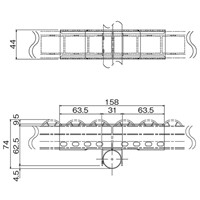 パイプラック用プラコンサポ-ト25mmロ-ラ-_選択画像04