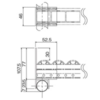 パイプラック用プラコンサポ-ト25mmロ-ラ-_選択画像04