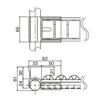 パイプラック用プラコンサポ-ト45mmロ-ラ-_選択画像04