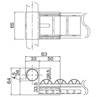 パイプラック用プラコンサポ-ト45mmロ-ラ-_選択画像04