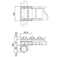 パイプラック用プラコンサポ-ト45mmロ-ラ-_選択画像04