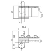 パイプラック用プラコンサポ-ト45mmロ-ラ-_選択画像04