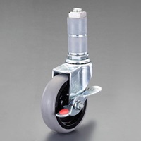 100mmECOパイプ用差込キャスタ自在ブレ-キ