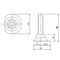 φ49x 68mm[パイプラック用]アジャスター_選択画像04