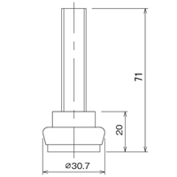 φ30.7x71mm[パイプラック用] アジャスター_選択画像04