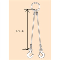 1.0 tonx1.0m ワイヤースリング 2本懸け_選択画像02