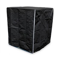 1200x1200x1300mmパレットカバ-ファスナ-黒