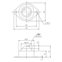 69x31mm[スチール製]ボールキャスター_選択画像03