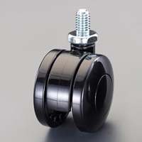 40mmキャスタ- ツインホイ-ル･U3/8x16ネジ