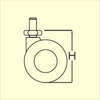 50mmキャスタ- ツインホイ-ル･U3/8x16ネジ_選択画像02