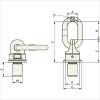 2.0 ton/M20x30mmベアリング入吊環_選択画像03