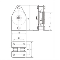 50mm/125kg 縦型固定滑車 ベアリング入_選択画像03