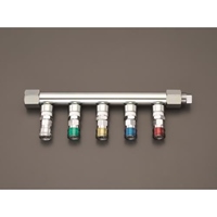 Rc 3/4/5連 エアー配管分岐カップリング