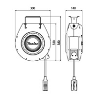 8.0mmx10m 自動巻エアーホースリール_選択画像04