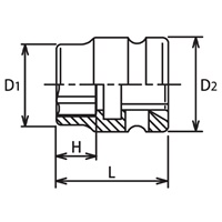 1/2DR/12mm インパクトショートソケット_選択画像04