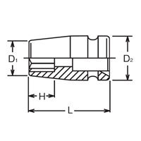 1/2DR/14mmインパクト八角ソケット(2重4角)_選択画像03