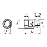 1DR/80mm ディープインパクトソケット_選択画像03