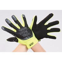 Ｓ手袋･メカニック 合成革/蛍光黄色/耐切創