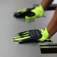 Ｓ手袋･メカニック 合成革/蛍光黄色/耐切創_選択画像03